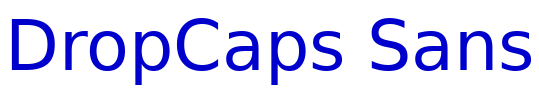 DropCaps Sans フォント